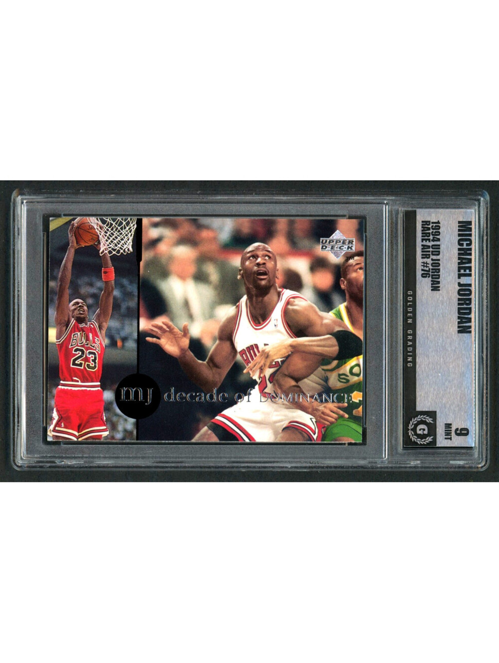 1994 Upper Deck MJ Rare Air #76 Michael Jordan Bulls HOF Graded Mint 9